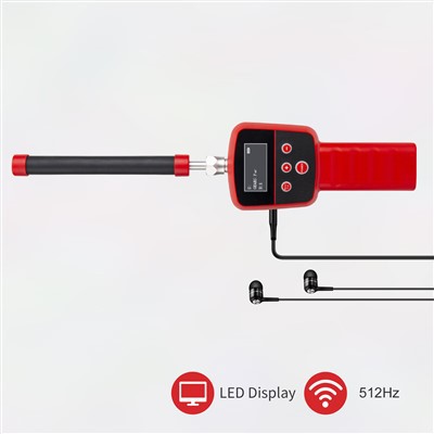 Detección de cámara de tubería con receptor de 512 Hz